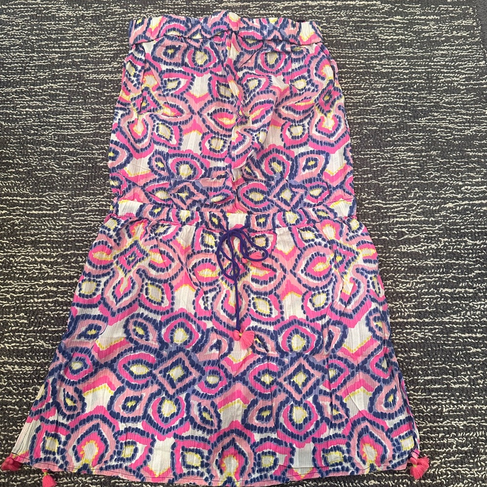 Vineyard Vines Pink and Blue Women's Swim Cover-Up